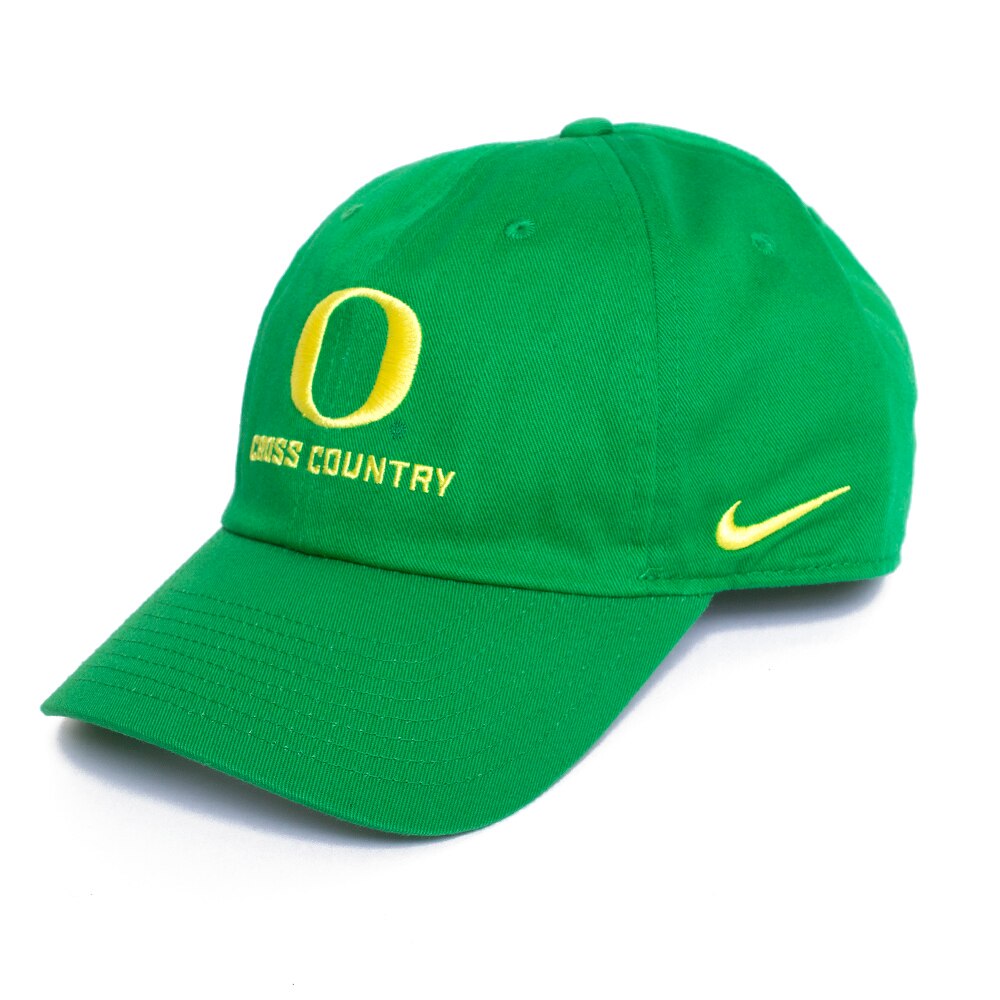 Classic Oregon O, Nike, Green, Curved Bill, Cotton, Accessories, Unisex, Track & Field, Campus Cap, Cotton Twill, Adjustable, Hat, Cross Country, 770057